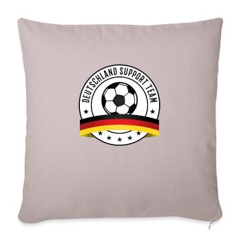 deutschland support fußball - Sofakissenbezug 45 x 45 cm - helles Taupe - Vorne