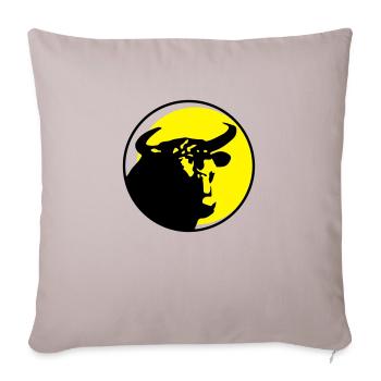 stier - Sofakissenbezug 45 x 45 cm - helles Taupe - Vorne