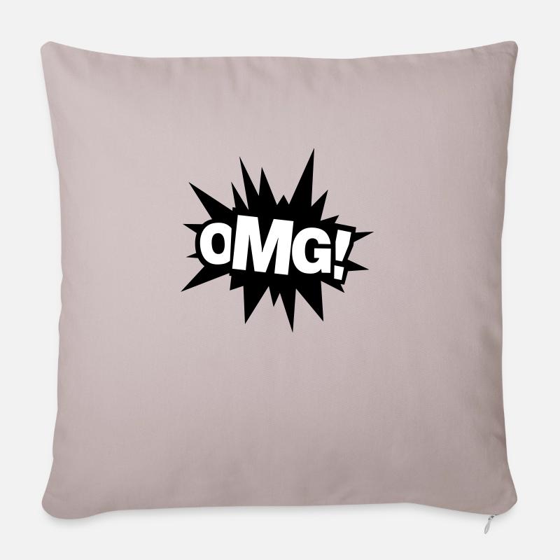 OMG - Sofakissenbezug 45 x 45 cm - helles Taupe
