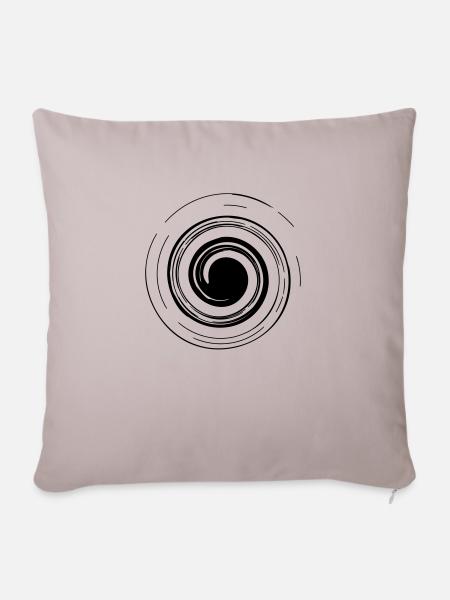 SPIRAL - Sofakissenbezug 45 x 45 cm - helles Taupe