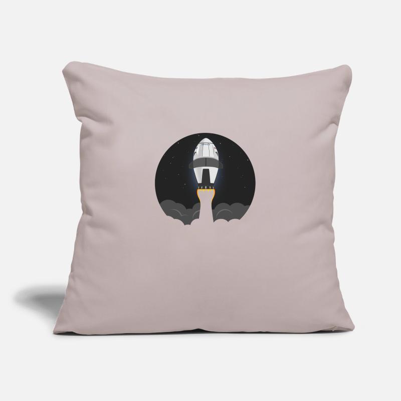 Space shuttle rocket flies into space Sofa pillowcase 17,3'' x 17,3'' (45 x 45 cm)