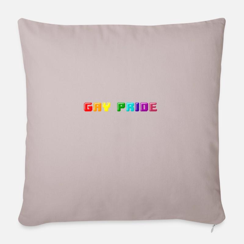 Gay Pride - Sofakissenbezug 45 x 45 cm - helles Taupe