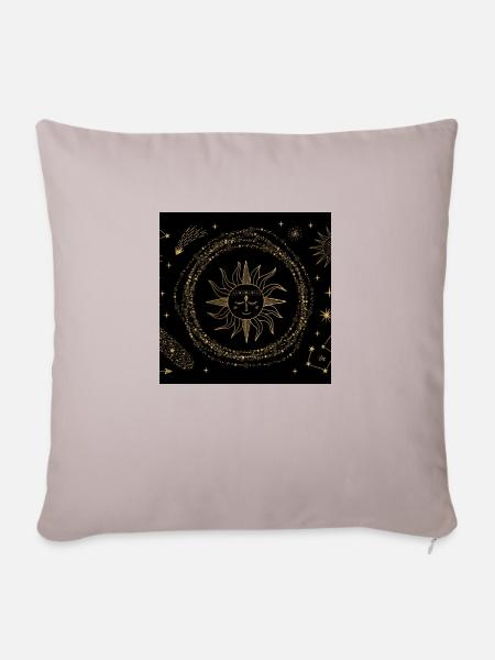 Astrologie - Sofakissenbezug 45 x 45 cm - helles Taupe