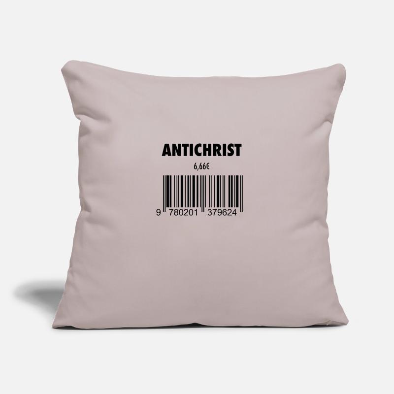 devil antichrist 666 barcode roast satan hell Sofa pillowcase 17,3'' x 17,3'' (45 x 45 cm)