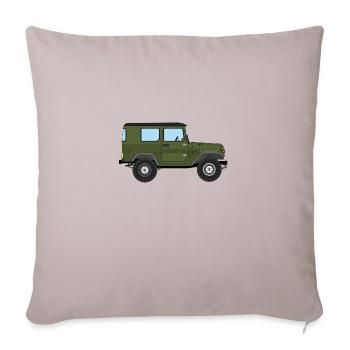 Véhicule tout terrain - Housse de coussin décorative 45 x 45 cm - taupe clair - Devant