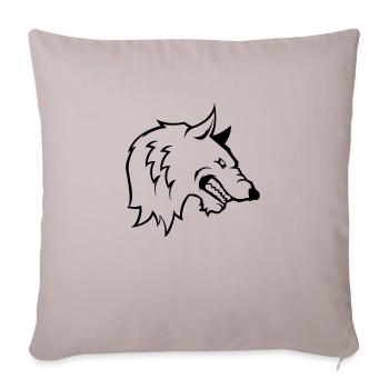 wolf - Housse de coussin décorative 45 x 45 cm - taupe clair - Devant
