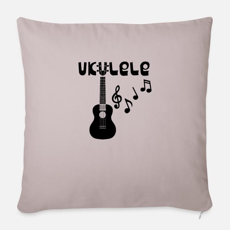Ukulele Musiker Geschenk Hawaii - Sofakissenbezug 45 x 45 cm - helles Taupe