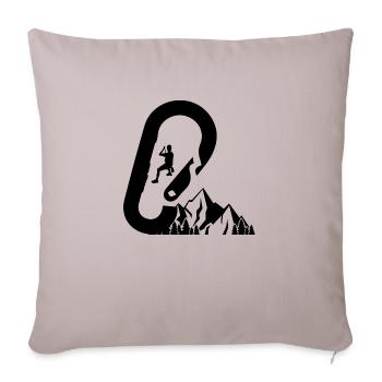Bouldering Climbing Climbing - Sofa pillowcase 17,3'' x 17,3'' (45 x 45 cm) - light taupe - Front