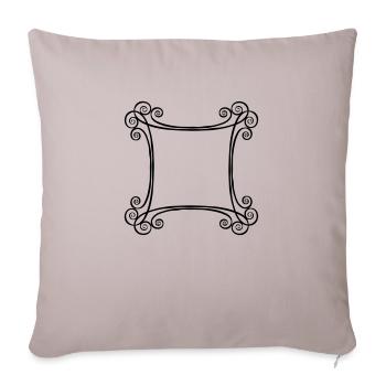 Décoration Cadre décoratif - Housse de coussin décorative 45 x 45 cm - taupe clair - Devant