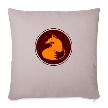 Fox - Sofakissenbezug 45 x 45 cm - helles Taupe - Vorne