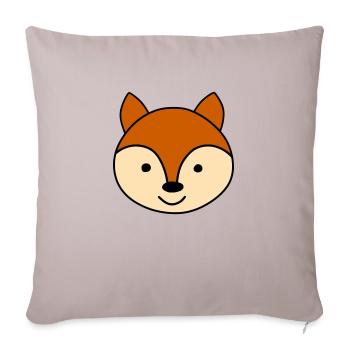 Cute fox - Sofakissenbezug 45 x 45 cm - helles Taupe - Vorne