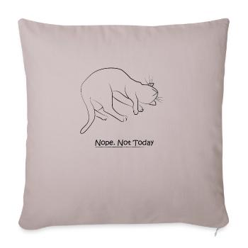 Nope... Not Today - Sofa pillowcase 17,3'' x 17,3'' (45 x 45 cm) - light taupe - Front