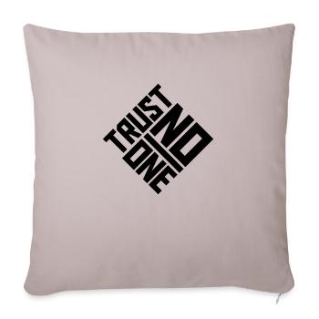ne faites confiance à personne pour ne citer - Housse de coussin décorative 45 x 45 cm - taupe clair - Devant