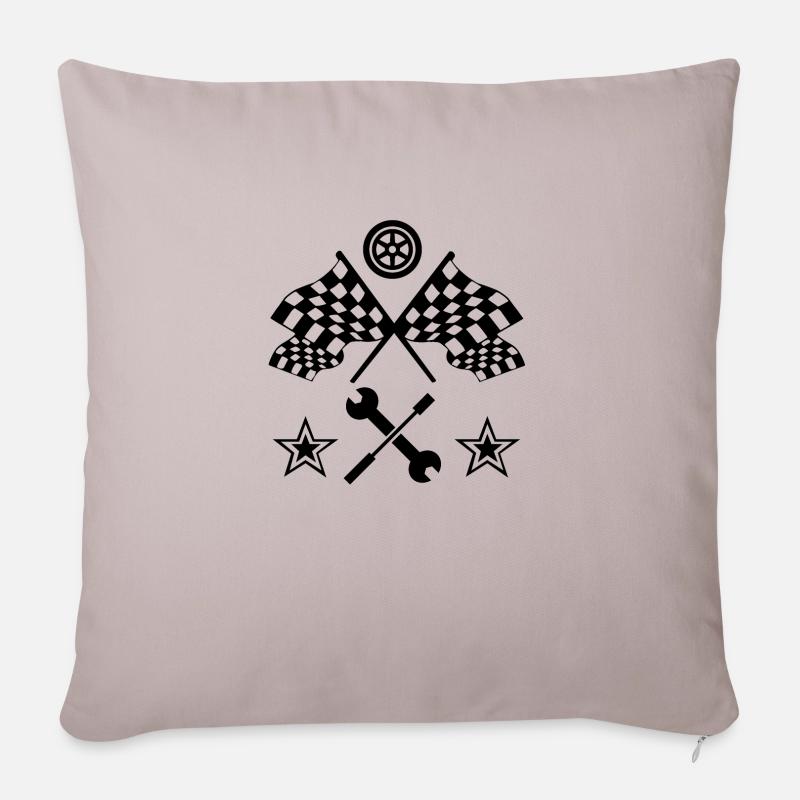 Auto - Sofakissenbezug 45 x 45 cm - helles Taupe