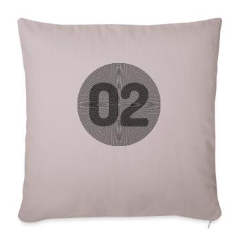 02 - Sofakissenbezug 45 x 45 cm - helles Taupe - Vorne