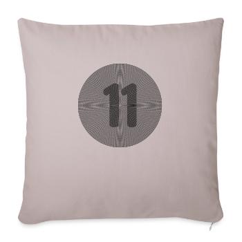 11 - Sofakissenbezug 45 x 45 cm - helles Taupe - Vorne
