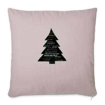 Noël - Housse de coussin décorative 45 x 45 cm - taupe clair - Devant