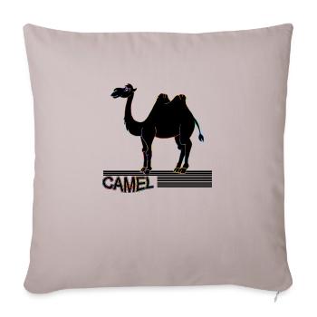 Kamel - Sofakissenbezug 45 x 45 cm - helles Taupe - Vorne