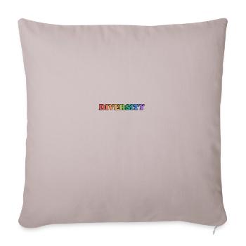 DIVERSITY gay rainbow LGBT pride - Sofa pillowcase 17,3'' x 17,3'' (45 x 45 cm) - light taupe - Front