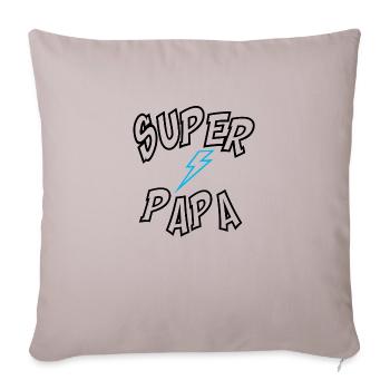 Super Dad - Sofa pillowcase 17,3'' x 17,3'' (45 x 45 cm) - light taupe - Front