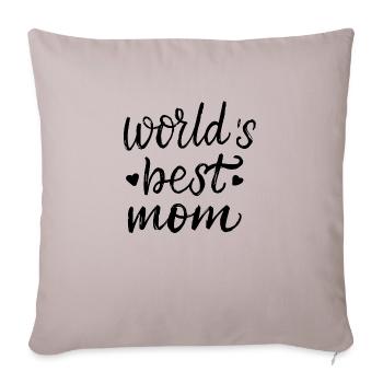 Best mom 25 - Sofakissenbezug 45 x 45 cm - helles Taupe - Vorne
