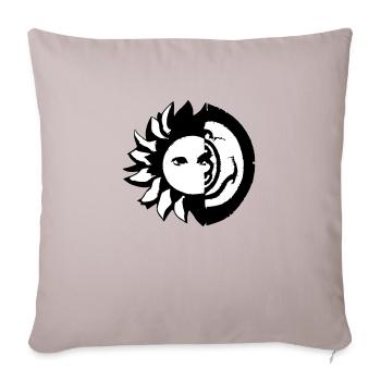 Sun Moon Mosaic Astrology Symbol Vector 08 - Sofa pillowcase 17,3'' x 17,3'' (45 x 45 cm) - light taupe - Front