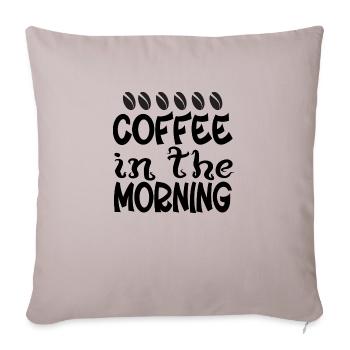 Coffee in the Morning - Sofa pillowcase 17,3'' x 17,3'' (45 x 45 cm) - light taupe - Front