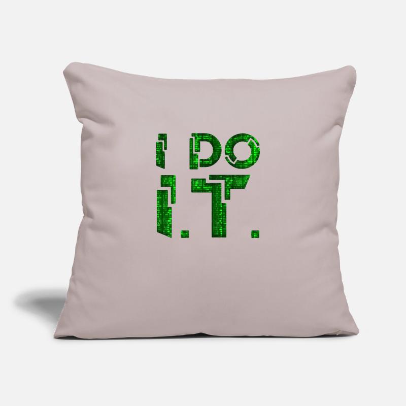 IT guy support geek computer computer geek je le fais Housse de coussin décorative 45 x 45 cm