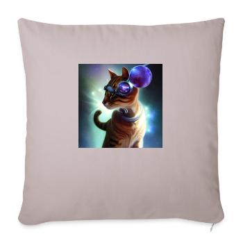 The Universe Cat - Sofa pillowcase 17,3'' x 17,3'' (45 x 45 cm) - light taupe - Front