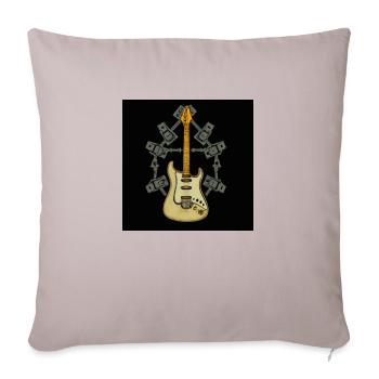 Chemise guitare - Housse de coussin décorative 45 x 45 cm - taupe clair - Devant