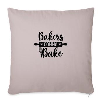 Bakers Gonna Bake - Sofa pillowcase 17,3'' x 17,3'' (45 x 45 cm) - light taupe - Front