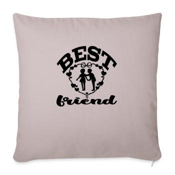 Best Friend - Sofa pillowcase 17,3'' x 17,3'' (45 x 45 cm) - light taupe - Front