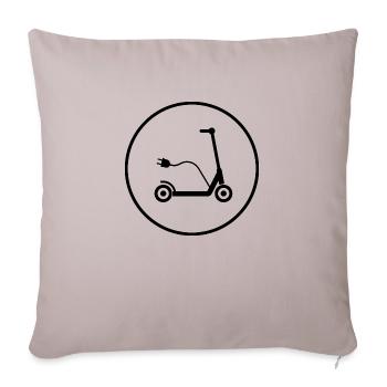 E-Scooter E-Roller Scooter - Housse de coussin décorative 45 x 45 cm - taupe clair - Devant