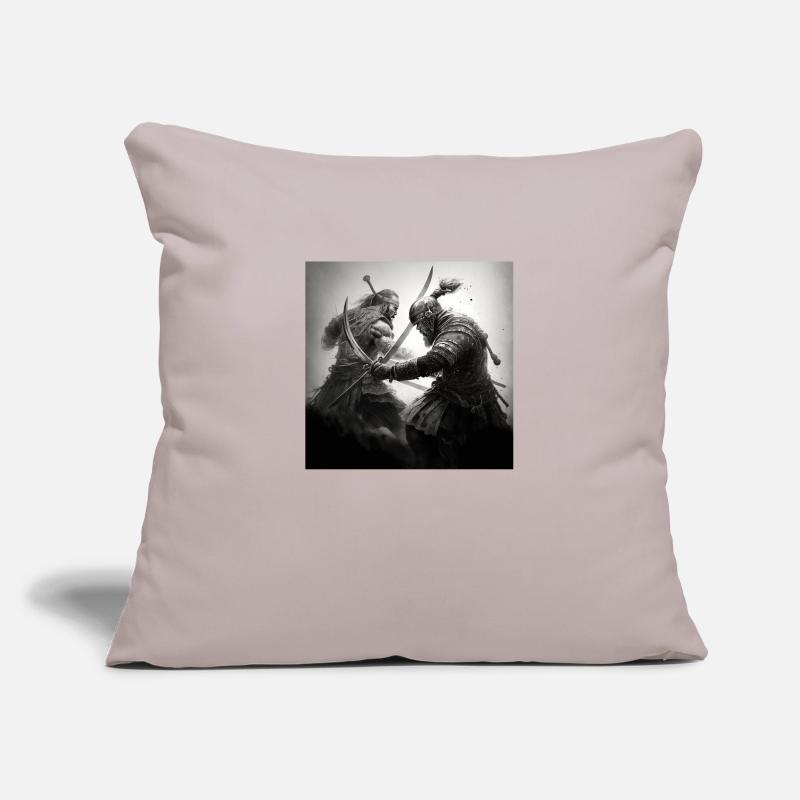 Samouraï Vs Vikings Housse de coussin décorative 45 x 45 cm
