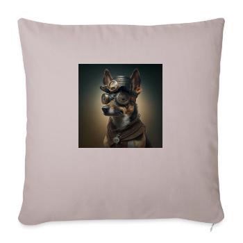 Schaferhund - Sofakissenbezug 45 x 45 cm - helles Taupe - Vorne