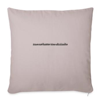 Millionenfieber - Sofakissenbezug 45 x 45 cm - helles Taupe - Vorne