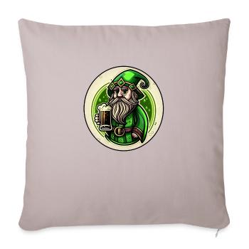 Saint Patrick's day, get lucky and festive ! - Sofa pillowcase 17,3'' x 17,3'' (45 x 45 cm) - light taupe - Front