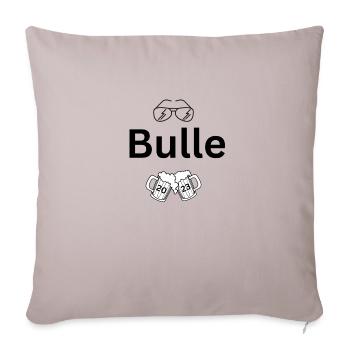 Bull - Bulgarie - Sables d’or - Housse de coussin décorative 45 x 45 cm - taupe clair - Devant