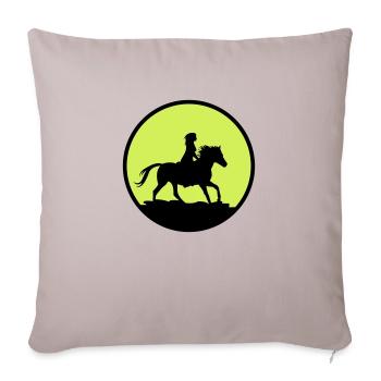 rider - Sofa pillowcase 17,3'' x 17,3'' (45 x 45 cm) - light taupe - Front