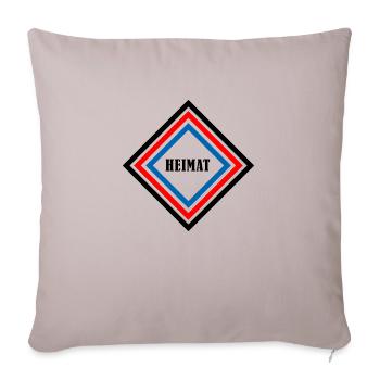 Raute Heimat - Sofakissenbezug 45 x 45 cm - helles Taupe - Vorne