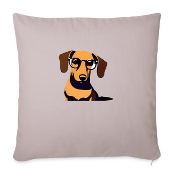 Dog Dog Owner Dog Owner Dogs Terrier - Sofa pillowcase 17,3'' x 17,3'' (45 x 45 cm) - light taupe - Front