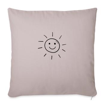 Sun - Sofa pillowcase 17,3'' x 17,3'' (45 x 45 cm) - light taupe - Front