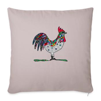 Hahn - Sofakissenbezug 45 x 45 cm - helles Taupe - Vorne