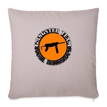 Gangster Team Gun 002 - Sofa pillowcase 17,3'' x 17,3'' (45 x 45 cm) - light taupe - Front