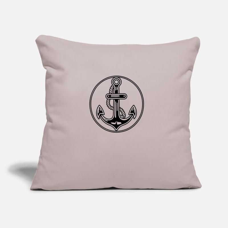 Anker Boot Schiff Nautik Sofakissenbezug 45 x 45 cm