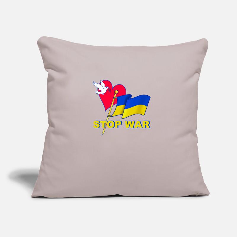 Stop War Sofa pillowcase 17,3'' x 17,3'' (45 x 45 cm)