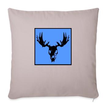 Elch-Sake - Sofakissenbezug 45 x 45 cm - helles Taupe - Vorne