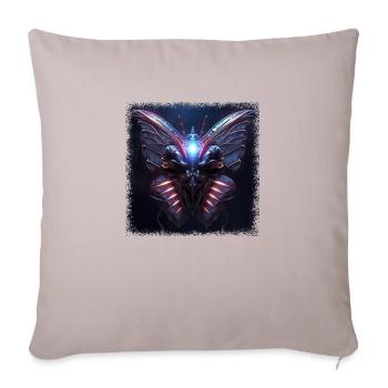 citation dictons vert génial monarque papillon cadeau - Housse de coussin décorative 45 x 45 cm - taupe clair - Devant