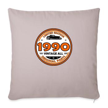vintage 1990 - Housse de coussin décorative 45 x 45 cm - taupe clair - Devant