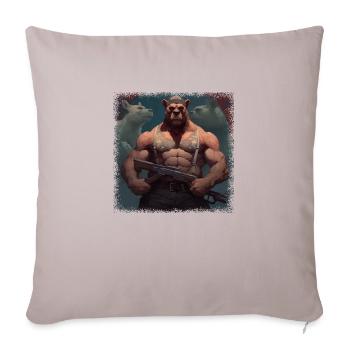 Grumbler Gift Idea Birthday Polar Bear Bday - Sofa pillowcase 17,3'' x 17,3'' (45 x 45 cm) - light taupe - Front